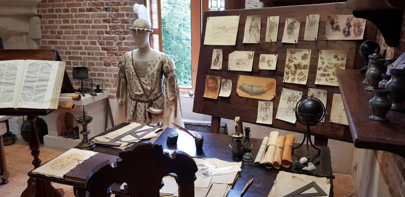 Atelier de Leonard de Vinci au Clos Lucé